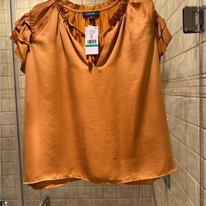 Karen Kane Women's Costa Palmas Gold Blouse